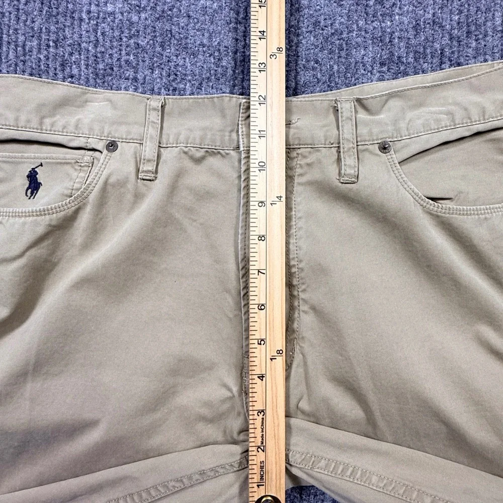 Polo Ralph Lauren Authentic Dungarees Khaki Tan Straight Leg Pants 35x32